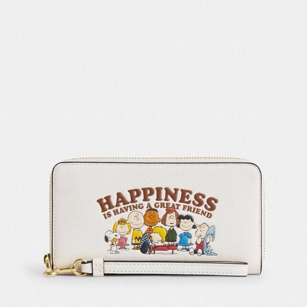 Coach X Peanuts Long Zip Around Wallet